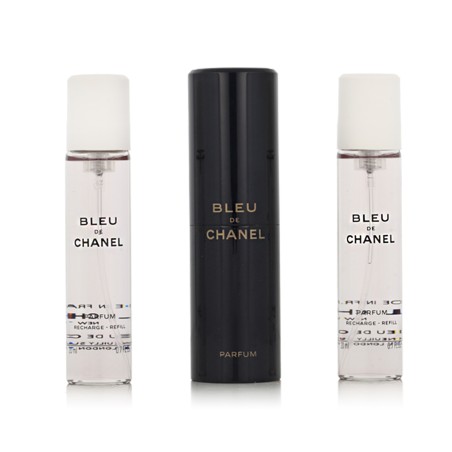 Chanel Bleu de Chanel Parfum vreckový sprej plnite ný 20 ml + Parfum náplň 2 x 20 ml kvepalai vyrams