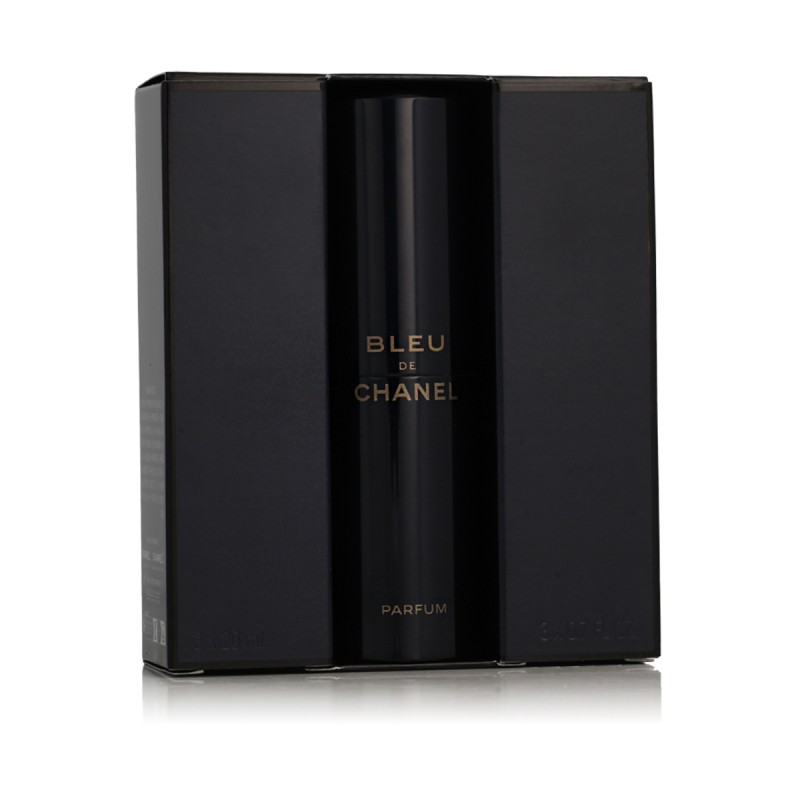 Chanel Bleu de Chanel Parfum vreckový sprej plnite ný 20 ml + Parfum náplň 2 x 20 ml vyrams