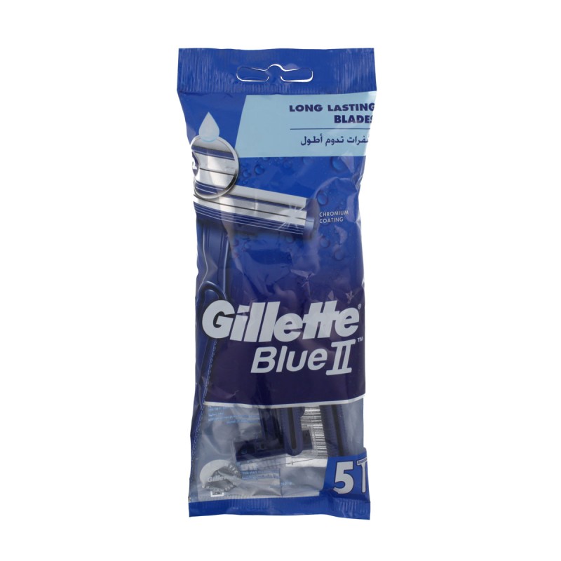 Gillette Blue II Chromium disposable razor 5 pcs