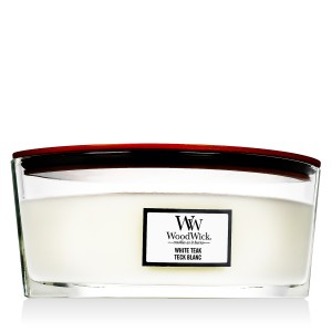 WoodWick Ellipse Candles Scented Candle White Teak 453,6 g