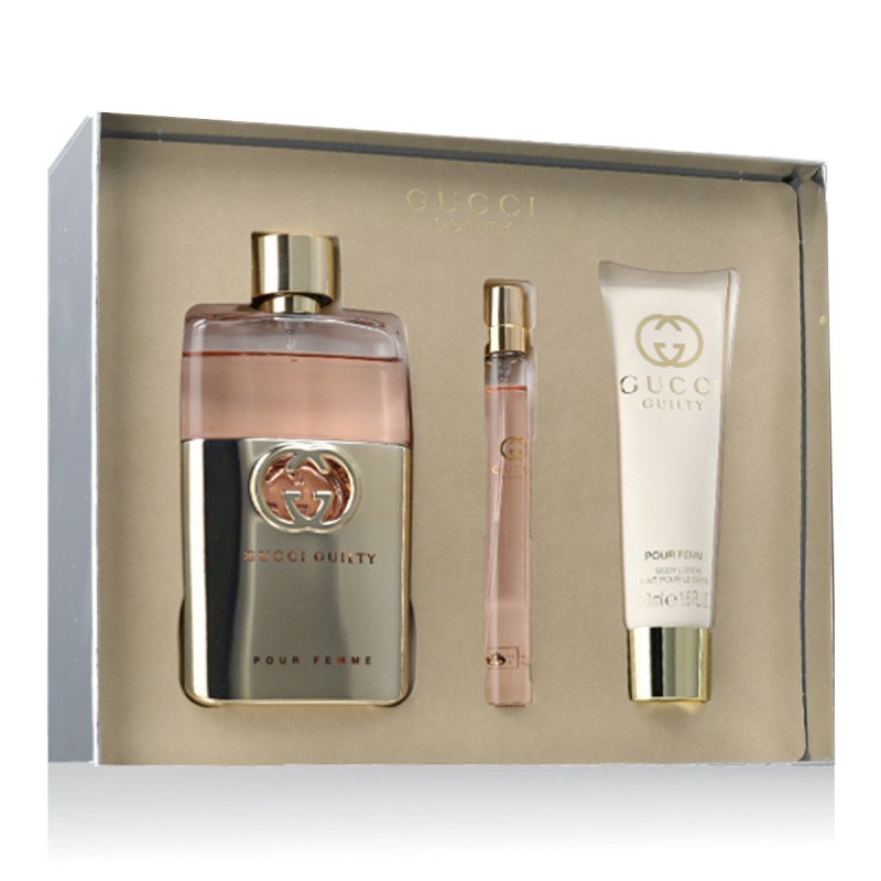 Gucci Guilty Pour Femme EDT 90 ml + EDT MINI 10 ml + BL 50 ml kvepalai moterims