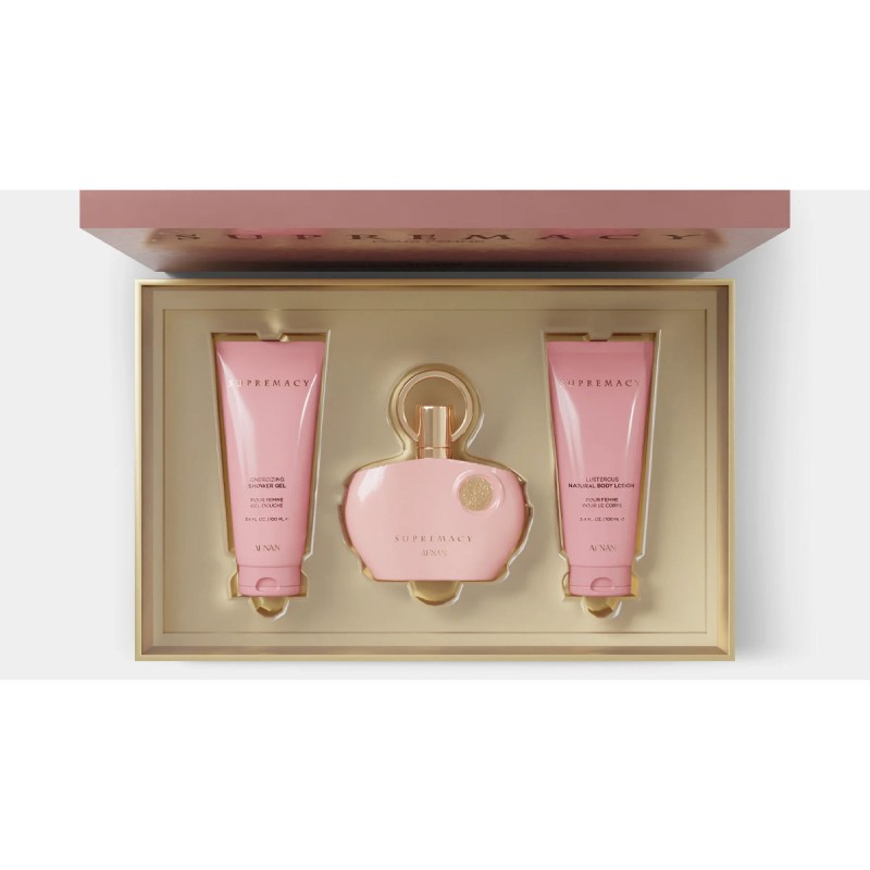Afnan Supremacy Pink EDP 100 ml + SG 100 ml + BL 100 ml moterims