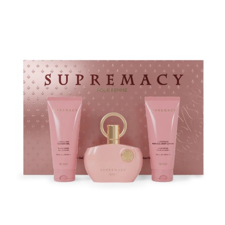 Afnan Supremacy Pink EDP 100 ml + SG 100 ml + BL 100 ml kvepalai moterims