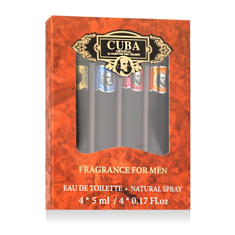 Cuba Fragrance For Men Set EDT MINI 4 x 5 ml vyrams