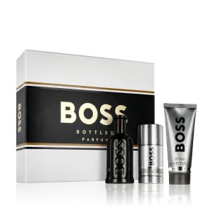 Boss Bottled Parfum 100 ml + DST 75 ml + SG 100 ml kvepalai vyrams