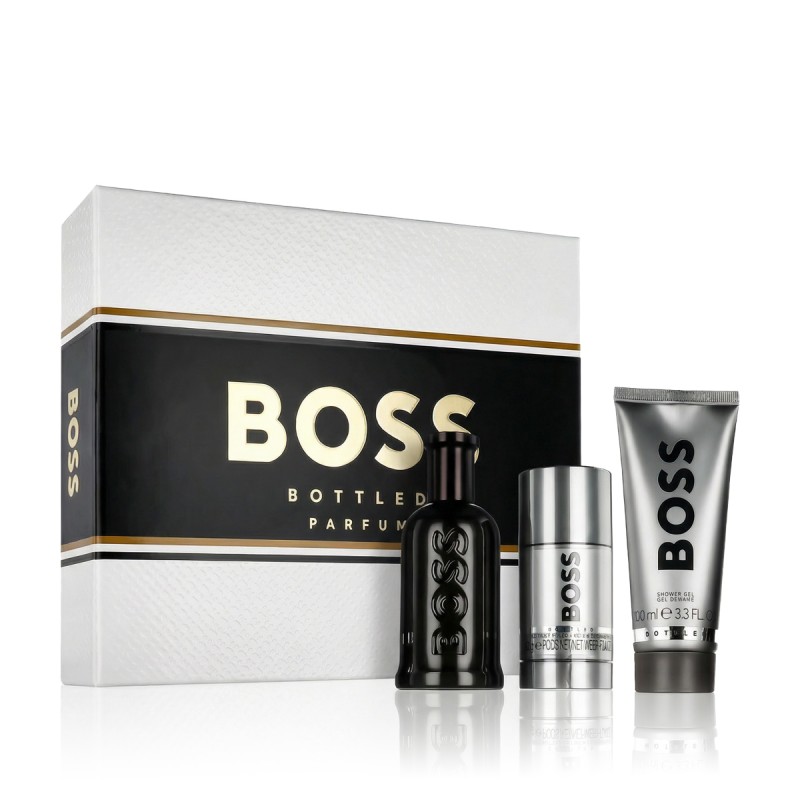 Boss Bottled Parfum 100 ml + DST 75 ml + SG 100 ml kvepalai vyrams