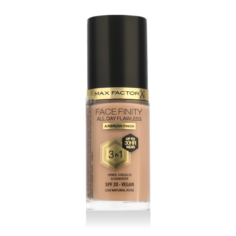 Max Factor Face Finity All Day Flawless 3in1 Foundation SPF 20 (C50 Natural Rose) 30 ml