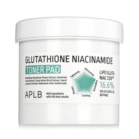 APLB Glutathione Niacinamide 16.6% Toner Pad 60 pcs