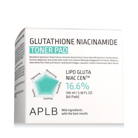 APLB Glutathione Niacinamide 16.6% Toner Pad 60 pcs