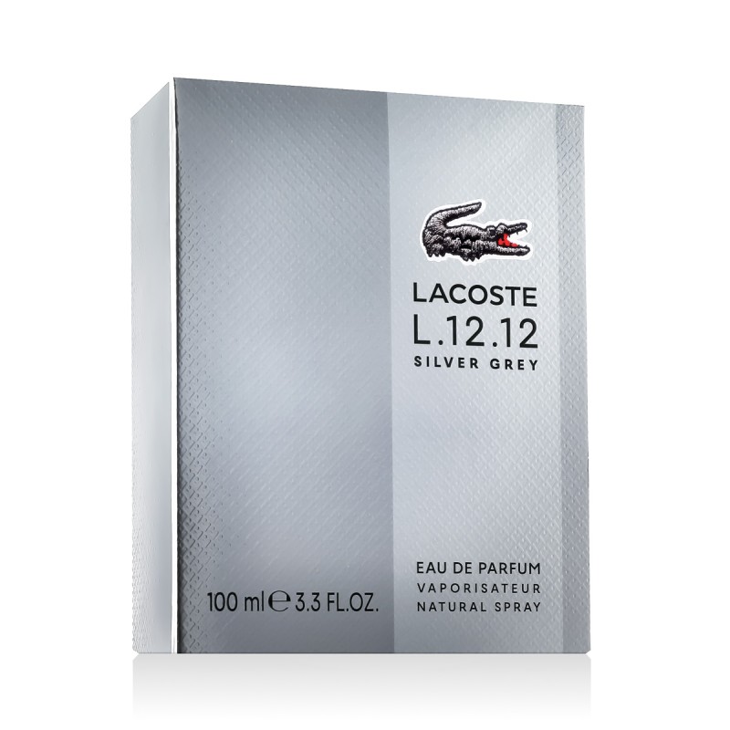 Lacoste L.12.12 Silver Grey Eau De Parfum 100 ml kvepalai vyrams