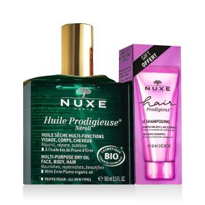 Nuxe Huile Prodigieuse Néroli Multi-Purpose Dry Oil 100 ml + Hair Prodigieux HighShine Shampoo 30 ml 2