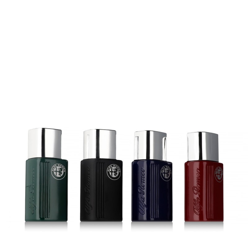 Alfa Romeo Black EDT Green 15 ml + EDT Black 15 ml + EDT Blue 15 ml + EDT Red 15 ml kvepalai vyrams