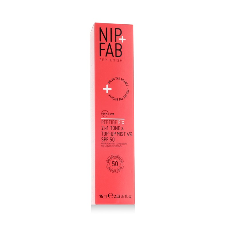 NIP+FAB PEPTIDE FIX 2iv1 Tone & Top-Up Mist SPF 50 75 ml